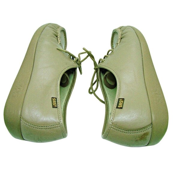 SAS Genuine Handsewn Siesta Tan Oxfords Lace Up Moccasin Toe USA Women's 10.5 - Picture 7 of 10